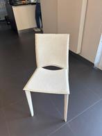 Lot de 6 chaises en cuir croco blanc, Comme neuf, Enlèvement, Cinq, Six Chaises ou plus, Blanc