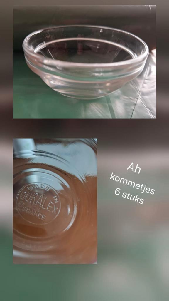 Ensemble de 6 bols/pots à sauce en verre Duralex, Maison & Meubles, Cuisine | Vaisselle, Comme neuf, Enlèvement ou Envoi