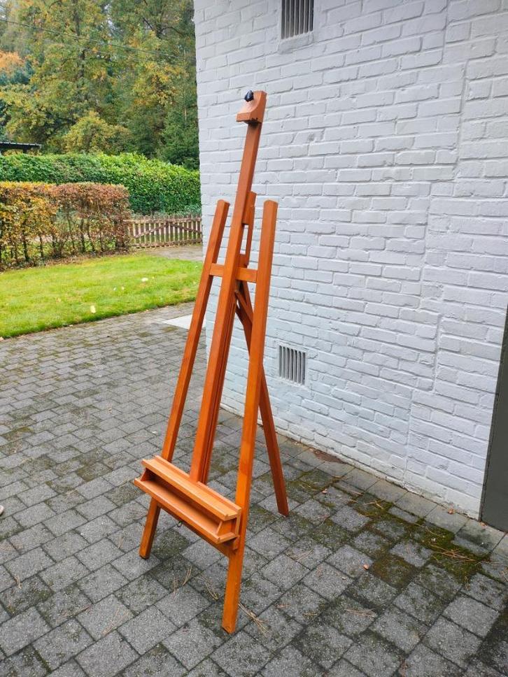 Schildersezel. Beukenhout. Verstelbaar. Zo goed als nieuw., Hobby en Vrije tijd, Schilderen, Zo goed als nieuw, Ezel, Ophalen