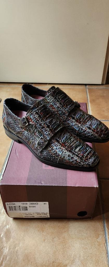 gloednieuwe grijze schubben rehab heren schoenen maat 7/41, Kleding | Heren, Schoenen, Nieuw, Gespschoenen, Overige kleuren, Ophalen of Verzenden