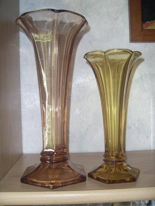 vases val saint lambert, Antiquités & Art, Antiquités | Verre & Cristal, Enlèvement ou Envoi