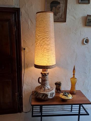 lampadaire en céramique Fat Lava vintage des années 70 rétro