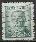 Tsjechoslowakije 1945/1947 - Yvert 413 - Tomas Masaryk (ST), Postzegels en Munten, Postzegels | Europa | Overig, Verzenden, Overige landen