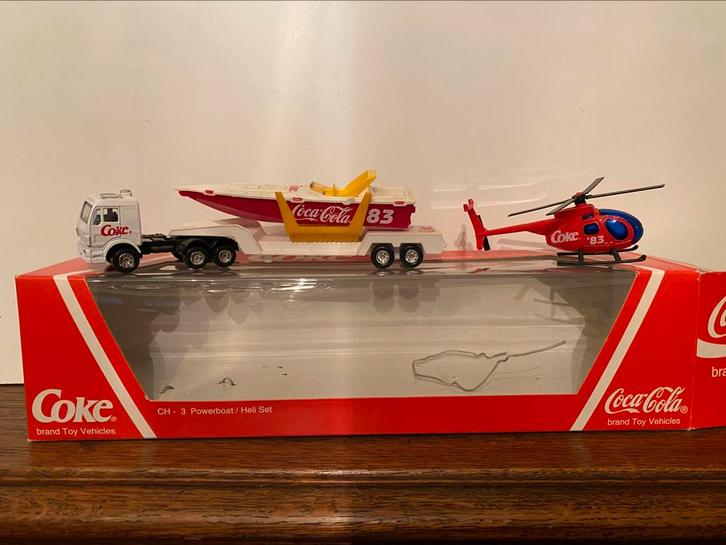 Coca-Cola Coca-Cola truck en helikopters, Hobby en Vrije tijd, Modelbouw | Auto's en Voertuigen, Nieuw, Truck, Ophalen of Verzenden