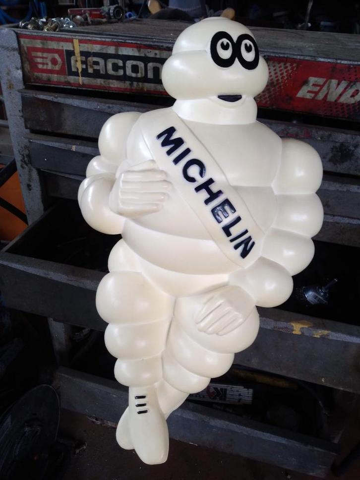 Originele MICHELIN Bibendum 1966 (47cm), Collections, Marques & Objets publicitaires, Utilisé, Panneau publicitaire, Enlèvement ou Envoi