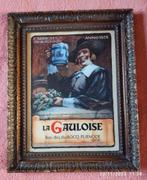 Ancien cadre bière la GAULOISE., Collections, Marques & Objets publicitaires, Utilisé, Enlèvement ou Envoi, Panneau publicitaire