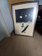 Litho gesign. moeilijk leesbaar 473/500, Antiek en Kunst, Ophalen