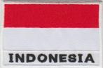 Indonesie vlag stoffen opstrijk patch embleem #3, Verzenden, Nieuw
