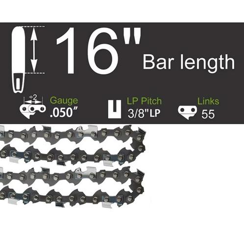 16" / 406mm Kettingzaag 16 inch Ketting Zaag voor Motorzaag, Tuin en Terras, Hand-tuingereedschap, Nieuw, Ophalen of Verzenden