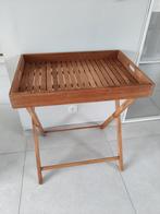 Butlertray serveertafel teak, Huis en Inrichting, Ophalen