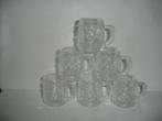 6 Schnappes glaasjes met oor voor € 3,00, Ophalen of Verzenden, Zo goed als nieuw, Borrel- of Shotglas