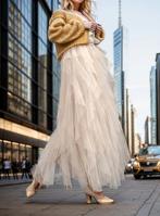 Rok in voile super mooi en elegant, Verzenden, Wit, Nieuw, Onder de knie