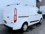 Ford Transit Custom 300 2.0 TDCI 130PK Automaat L1H1 LED Air, Auto's, Stof, Zwart, 4 cilinders, LED verlichting