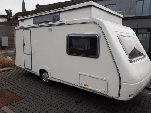 Caravan te koop, Caravans en Kamperen, Caravans, Particulier, tot en met 4, 750 - 1000 kg, Treinzit, Trigano, Vast bed, 4 tot 5 meter