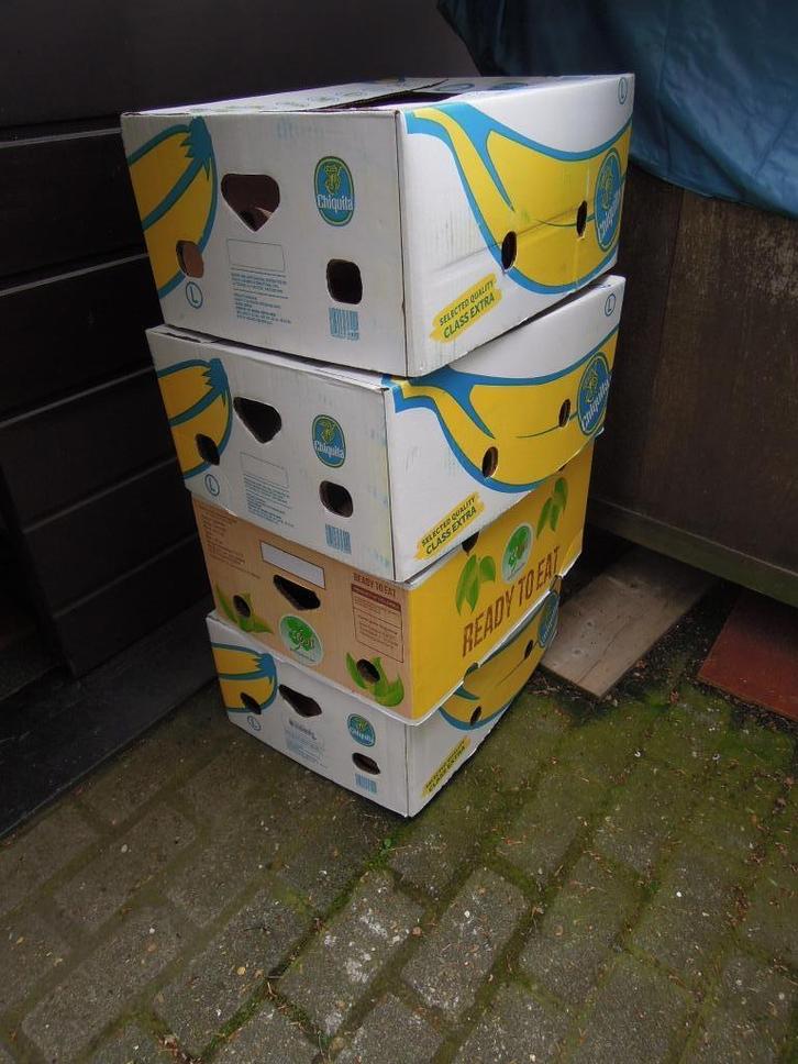 bananendozen 2 stock verhuisdozen actiondozen 0 stock, Doe-het-zelf en Bouw, Kratten en Dozen, Gebruikt, Doos, Ophalen