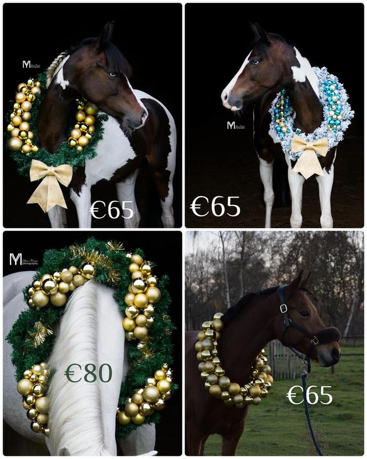 Paarden kerstkransen, Dieren en Toebehoren, Paarden en Pony's | Verzorgingsproducten, Nieuw, Ophalen
