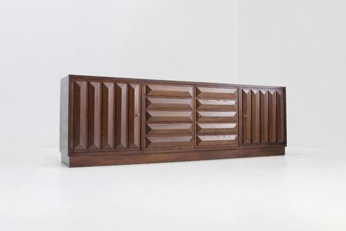 Vintage Spaans Brutalist Sideboard dressoir, Antiek en Kunst, Antiek | Meubels | Tafels, Ophalen