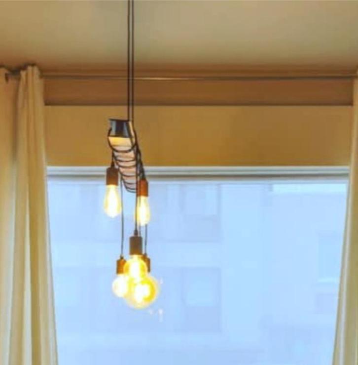 Plafondverlichting Industriële look, Huis en Inrichting, Woonaccessoires | Lijsten, Zo goed als nieuw, 50 tot 75 cm, 100 tot 125 cm