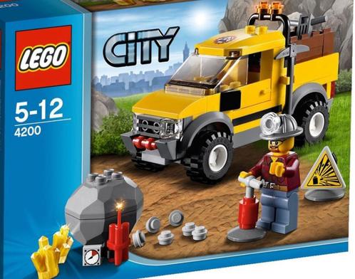 LEGO City Mijnbouw 4x4 - 4200, Kinderen en Baby's, Speelgoed | Duplo en Lego, Gebruikt, Lego, Complete set, Ophalen of Verzenden