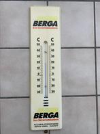Ongeëmailleerde plaat Thermometer batterij autogarage, Ophalen of Verzenden, Gebruikt, Reclamebord