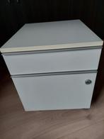 Witte bureaukast op wielen, Ophalen, Met wielen, Zo goed als nieuw