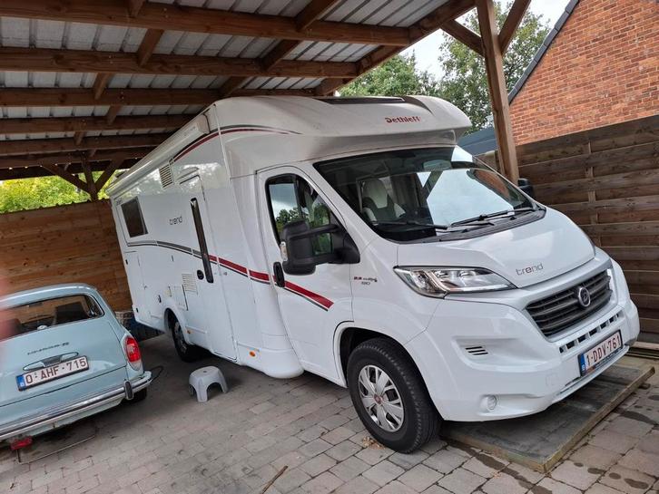 Fiat Dethleffs Trend 7057 dbm 2018, Caravans en Kamperen, Mobilhomes, Particulier, Integraal, Dethleffs, Fiat, LPG, Douche, Omvormer