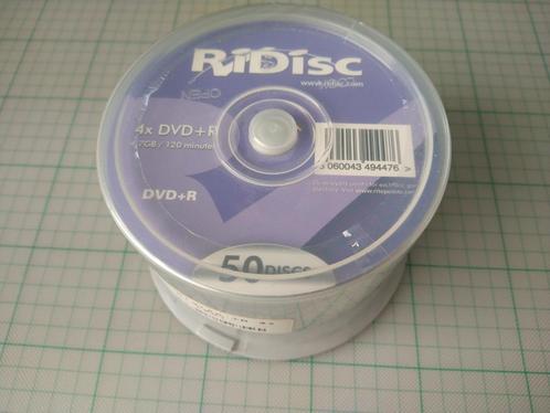 RiDisc 4x DVD+R spindel 50 stuks NIEUW, Informatique & Logiciels, Disques enregistrables, Neuf, Dvd, Spindle, Enlèvement