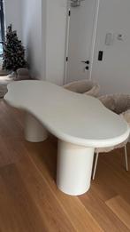 Organische eettafel gebroken wit, Huis en Inrichting, Ophalen, Zo goed als nieuw