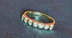 Halve americain ring met diamanten 0,63kt, Handtassen en Accessoires, Ringen, Ophalen of Verzenden, Zo goed als nieuw, Dame of Heer
