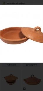 Plat tajine de cuisson en terre cuite tagra oval a saisir ↙️, Ophalen, Zo goed als nieuw