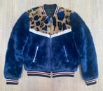 COOLCAT Faux-fur leopard bomberjas maat M (zgan)!, Maat 38/40 (M), Blauw, Ophalen of Verzenden, Zo goed als nieuw