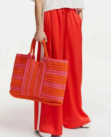 Sac à provisions en crochet Essentiel Antwerp, Enlèvement ou Envoi, Comme neuf, Orange, Shopper