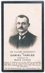 Bp. Verlée Camiel. ° Stalhille 1875 † Brugge 1924, Verzamelen, Bidprentjes en Rouwkaarten, Bidprentje, Ophalen of Verzenden