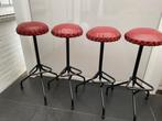 4 stuks vintage bar hocker, Huis en Inrichting, Barkrukken, Ophalen, 60 tot 90 cm, Zo goed als nieuw, Metaal