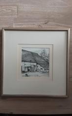 Belle ferme de dessin au stylo (rustique), Neuf, Moins de 50 cm, Enlèvement ou Envoi, Dessin