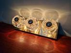 Ice Cube wandlamp met drievoudig design,Peill & Putzler,1970, Ophalen of Verzenden
