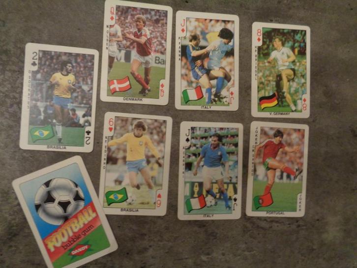 FOOTBALL DANDY BUBBLE GUM cartes à jouer 7x, Hobby & Loisirs créatifs, Autocollants & Images, Envoi