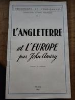 Engeland en Europa door John Amery, Boek of Tijdschrift, Ophalen of Verzenden, Landmacht