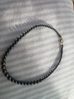 Collier ras du cou en hématite, gris foncé, Enlèvement ou Envoi, Comme neuf, Gris, Pierre ou Minéral