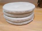 4 stoelkussens muntgroen diameter 40, Ophalen, Zo goed als nieuw