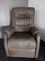 Elektrische relax fauteuil leder, Huis en Inrichting, Ophalen, Gebruikt, 50 tot 75 cm, Leer