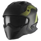 motorhelm Vito Jet Bruzano helm zwart/groen nieuw, Motoren, Verzenden, Nieuw met kaartje, Jethelm, Kinderen