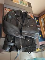 Echt Leren jas nieuw, Kleding | Heren, Jassen | Winter, Ophalen of Verzenden, Nieuw, Maat 56/58 (XL), Zwart