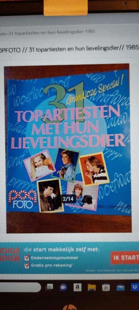 Hitkrant Wereldsterren en hun beroemde huisdieren, Boeken, Tijdschriften en Kranten, Gelezen, Muziek, Film of Tv, Ophalen of Verzenden