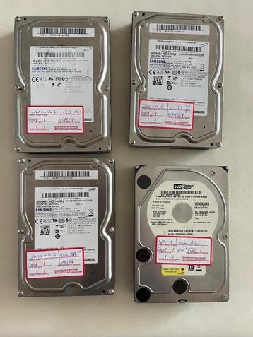 4 stuks SATA 3.5inch HDD's (voor desktops) beschikbaar voor biedingen