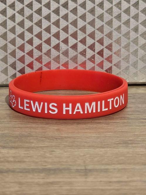 Lewis Hamilton Ferrari armband, Handtassen en Accessoires, Armbanden, Nieuw, Kunststof of Plastic, Wit, Ophalen of Verzenden