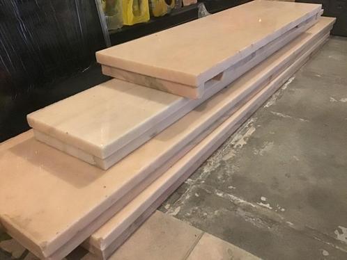 Gratis af te halen - vier marmeren tabletten rosé, Doe-het-zelf en Bouw, Plinten en Afwerking, Gebruikt, Overige typen, Hardsteen