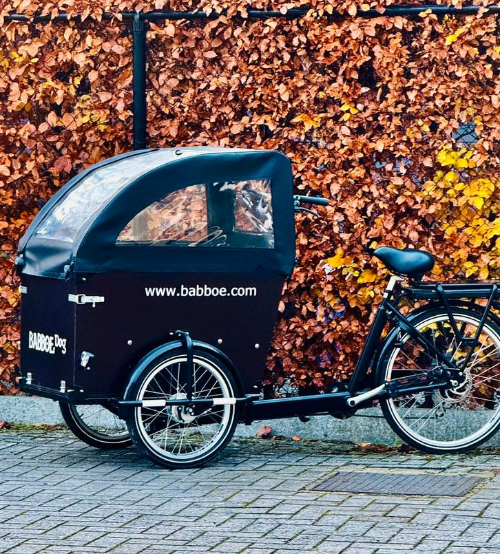 BABBOE DOG-E ELEKTRISCHE BAKFIETS, Vélos & Vélomoteurs, Vélos | Vélos avec bac, Comme neuf, 4 enfants ou plus, Électrique, Enlèvement ou Envoi