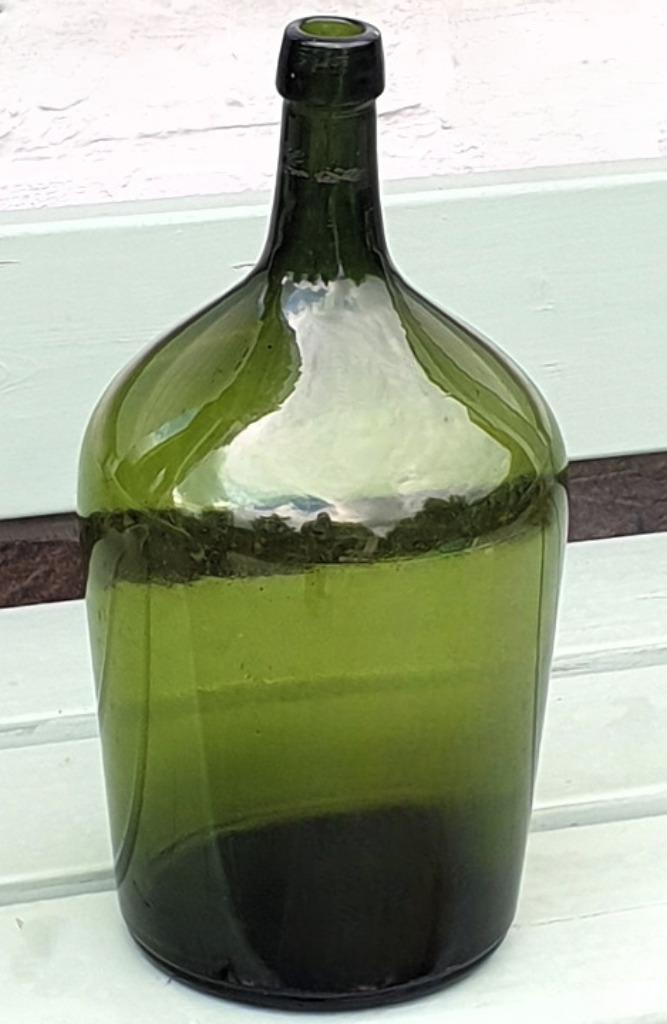 Dame-Jeanne ✅ verte 6 litres ~ vintage, Antiek en Kunst, Antiek | Kandelaars, Glas, Ophalen