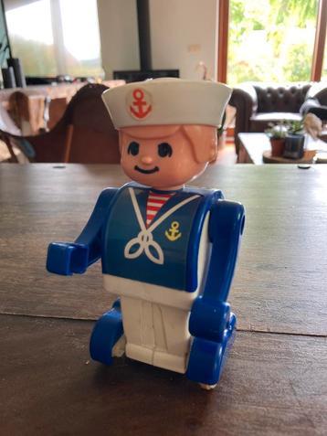 Vintage Navy Boy Sailor Roller Toy Figure 